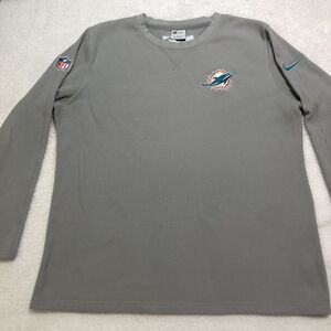 Nike Miami Dolphins Shirt 3XL Thermal Team Issued NFL Football Waffle Knit Thick